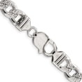 thumbnail image 3 of Sterling Silver 9.15mm Pave Curb Chain (20 X 9.15) Made In Italy qcf250-20, 3 of 5