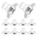 thumbnail image 4 of Secure Silicone and Alloy Earring Backs for Studs Silver Color Comfortable and Durable for Earring Use, 4 of 5