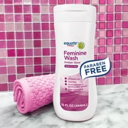 Equate Feminine Wash for Sensitive Skin, Amber Glow Scented, 15 oz