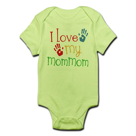 CafePress - I Love Mommom Infant Bodysuit - Baby Light Bodysuit