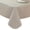 Light Gray, variant on Waterproof Vinyl Rectangle Tablecloth with Flannel Backing, Reusable Wipeable Beige Plastic Table Cover, 60 x 102 Inch for Indoor Outdoor Use