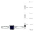 thumbnail image 2 of Everly Women's Created Sapphire Sterling Silver Engagement Ring, 2 of 6