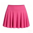 thumbnail image 4 of Teen Girls Tennis Skirts with Built-in Shorts Casual High Waist Ruffle A-line Skorts with Pockets, Workout Sports Running Skorts for Girls 13-14 Years, 4 of 5