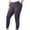 Navy, variant on Bmawag Legging for Women Plus Size Leisure Sport Yoga Pants Elastic Waist Casual Slim Fit Solid Color Long Pants for Women with Pockets Army Green XXL
