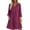 1#a Wine, variant on Summer Dress for Women Short Sleeves Cotton Linen Boho Flowy House Dresses Plus Size Lounge Sun Dress with Pockets Army Green L
