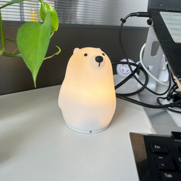 Sunset Glow Squishy Night Light - LumiLight Portable Travel Companion, Gummy Bear & Duck Soothing Toy for Kids, Birthday & Christmas Gift