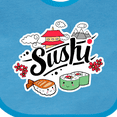 thumbnail image 4 of Inktastic Cute Sushi Illustration Boys or Girls Baby Bib, 4 of 4