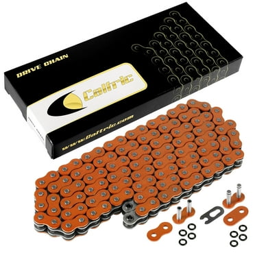 530 X 120 Links Motorcycle Atv Orange O-Ring Drive Chain 530-Pitch 120-Links