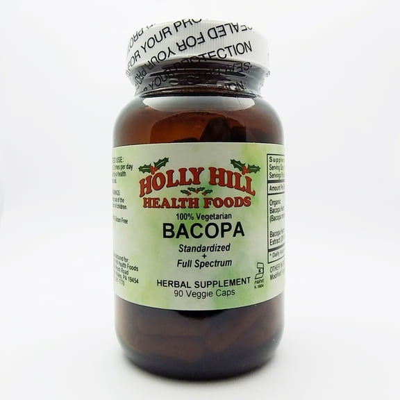 Holly Hill Health Foods, Bacopa Brain Tonic, 90 Vegetarian Capsules