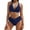02 Navy, variant on Awdenio Womens Swimsuits Two Piece Swimsuits Halter Push Up Bathing Suits Athletic Swimwear for Women