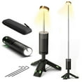 thumbnail image 1 of Lanterne de Camping à DEL Rechargeable 10000mAh avec Conception Télescopique et Rotative à 180°, Lumière Portable Résistante à l'Eau IPX65 pour l'Extérieur, SOS d'Urgence et Projecteur, Inclut une Fonction de Banque d'Alimentation,, 1 of 6