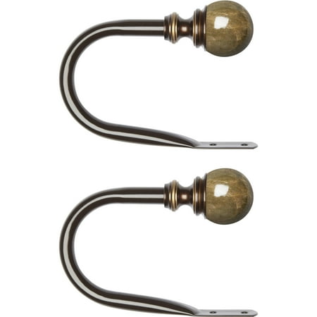 Better Homes and Gardens Marbled Finial Hold Back, Bronze Finish