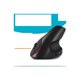 thumbnail image 1 of Ratón óptico vertical ergonómico NQ para Windows y Mac OS con cable USB de 1,46 metros 1600 DPI 5 botones color negro, 1 of 1