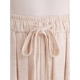 thumbnail image 5 of TSSOE Women Wide Leg Long Bloomers Pants Ruffle Elastic Waist Loose Fit Trousers Suitable for Office & Parties White S, 5 of 7