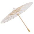 thumbnail image 3 of Paper Umbrella, White Parasol, 60cm Diameter Paper Parasol, Wedding Paper Umbrella For Travel Weddings, 3 of 8