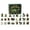 A001- A, variant on 24 Pcs Set Celtic Forest Advent Calendar with 2D Flat Acrylic Calendar Figures,Mythical Fantasy Christmas Tree Ornaments Set for Holiday Christmas Decorations