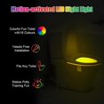 thumbnail image 3 of Toilet Light,Toilet Bowl Night Light,16 Colours Motion Sensor 2pcs, 3 of 5