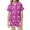 0-Purple912, variant on WOYY Toddler Girls Bow Outfit Set Short Sleeve Button Shirt Shorts Sleepwear, Sizes 2-3T