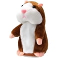 thumbnail image 1 of Talking Hamster Plush Toy Repeat What You Say Funny Kids Stuffed Interactive Toy, 1 of 5
