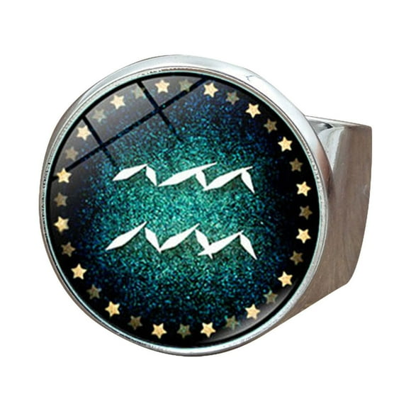 TopLLC Rings Luminous Unique Design Opening Twelve Ring Gift woman ring