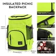thumbnail image 2 of AUXDIQ 30L Cool Bag Rucksack Insulated BackpackThermal Leakproof Cooler Backpack Picnic Bag Cooler Bag Large Capacity for Men Women to Picnic, Camping, Work, Beach Green, 2 of 6