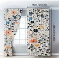thumbnail image 5 of Beige Background Spring Floral Blackout Drapes – Delicate Flower Design for a Fresh and Elegant Living Room and Bedroom,A, 5 of 10