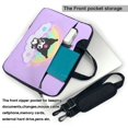 thumbnail image 3 of Kuromi and My Melody Laptop Bag, 13 inch Computer Bag Messenger Shoulder Bag Carrying Case for Laptop or Tablet, 3 of 7