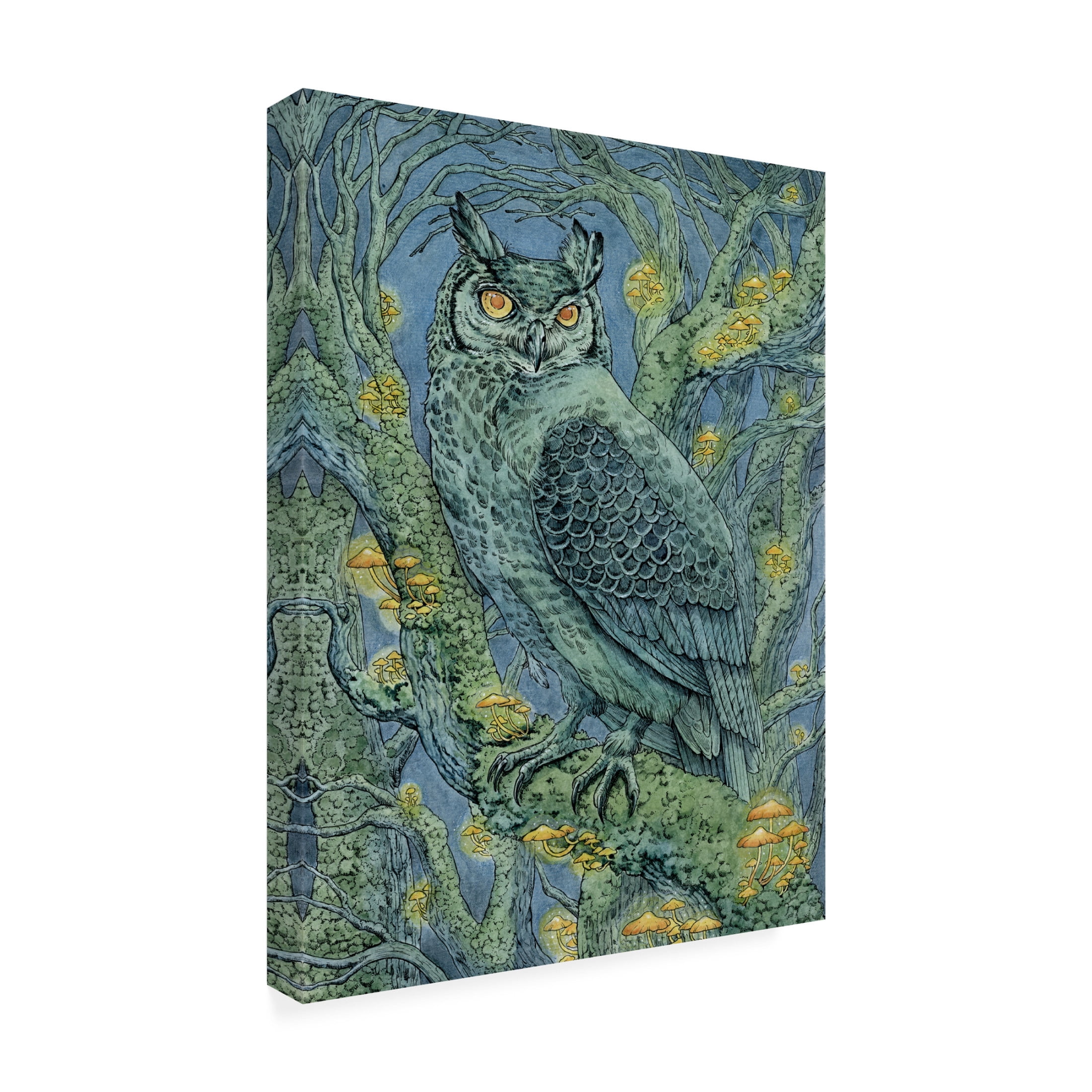 Trademark Fine Art Lea Chaillaud Forest Lights Canvas Wall Art