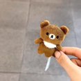 thumbnail image 2 of New Kawaii Cartoon Rilakkuma Plush Doll Pendant Keychain Backpack Decoration Couple Cute Children Toys Christmas Gift For Girls, 2 of 5