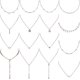 thumbnail image 1 of Collar en capas Yashi 16 piezas Ajustable Oro rosa, 1 of 5