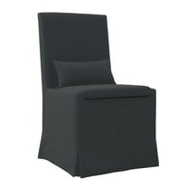 Padma's Plantation Sandspur Beach Wood Dining Chair in Charcoal Gray