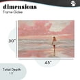 thumbnail image 3 of Pink Sky Surfer Canvas Wall Art, design by LSR Design Studio, 3 of 8