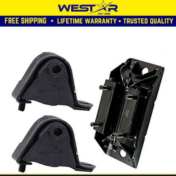 Fits 2000-2001 Jeep Cherokee 4.0L Engine Motor & Transmission Mount Set 3pc : A2572, A2572, A5346