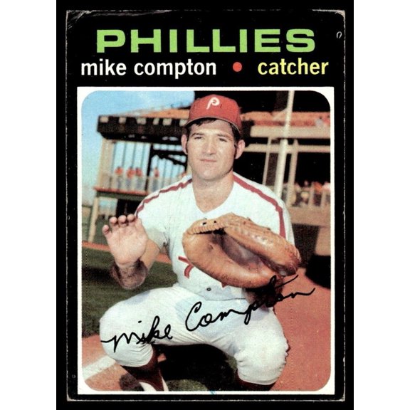 1971 Topps Baseball Mike Compton RC #77 Philadelphia Phillies VG-EX Baseball Card