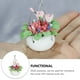 thumbnail image 4 of KAKOWELY Mini casa simulación flor bonsái adorno resina planta artificial en maceta decoración, 4 of 4