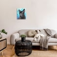 thumbnail image 3 of Stupell Industries French Bulldog on Blue Animals & Insects Painting Gallery Wrapped Canvas Art Print Wall Art, 16 x 20, 3 of 8