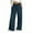 Dark Blue, variant on Bloomae Fashion Womens Oversized Wide Leg Denimn Sweatpants Drawstring Loose Comfy Baggy Straight Leg Track Pants Casual Plain Jeans Joggers with Pockets White S