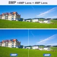 thumbnail image 4 of Cámara De Seguridad 2.4g Wifi Exterior Con Led Alarma 4k 8mp Color Blanco, 4 of 8