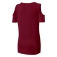 thumbnail image 5 of Womens Summer Shirts Short Sleeve V Neck Criss Cross Cold Shoulder Tops Blouse, 5 of 5