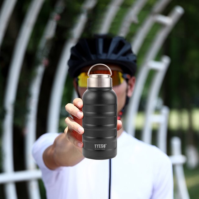 Termos para agua Taza aislada para exteriores de 750/1000ML, vacío de gran capacidad de acero inoxidable a prueba de fugas