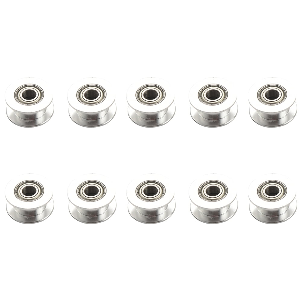 GT2 5mm Bore Aluminum Toothless Timing Belt Idler Pulley for 3D Printer
