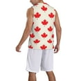 thumbnail image 2 of Pofeuu Happy Canada Day Print Basketball Jersey, Shirts for Men Youth Basketball Jersey Crew Neck-Large, 2 of 6