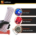 thumbnail image 5 of Wellmax 3/16" x 100' Diamond Braided Polypropylene Rope with UV Protection and Weather Resistance, Red/White - 2 Pack, 5 of 7