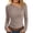Khaki, variant on Hurxie Womens Fall Long Sleeve Asymmetrical Y2K Tops Cozy Ribbed Fabric, Slim Fitted Shirts, Basic Tees, Lightweight Sweater Black,L