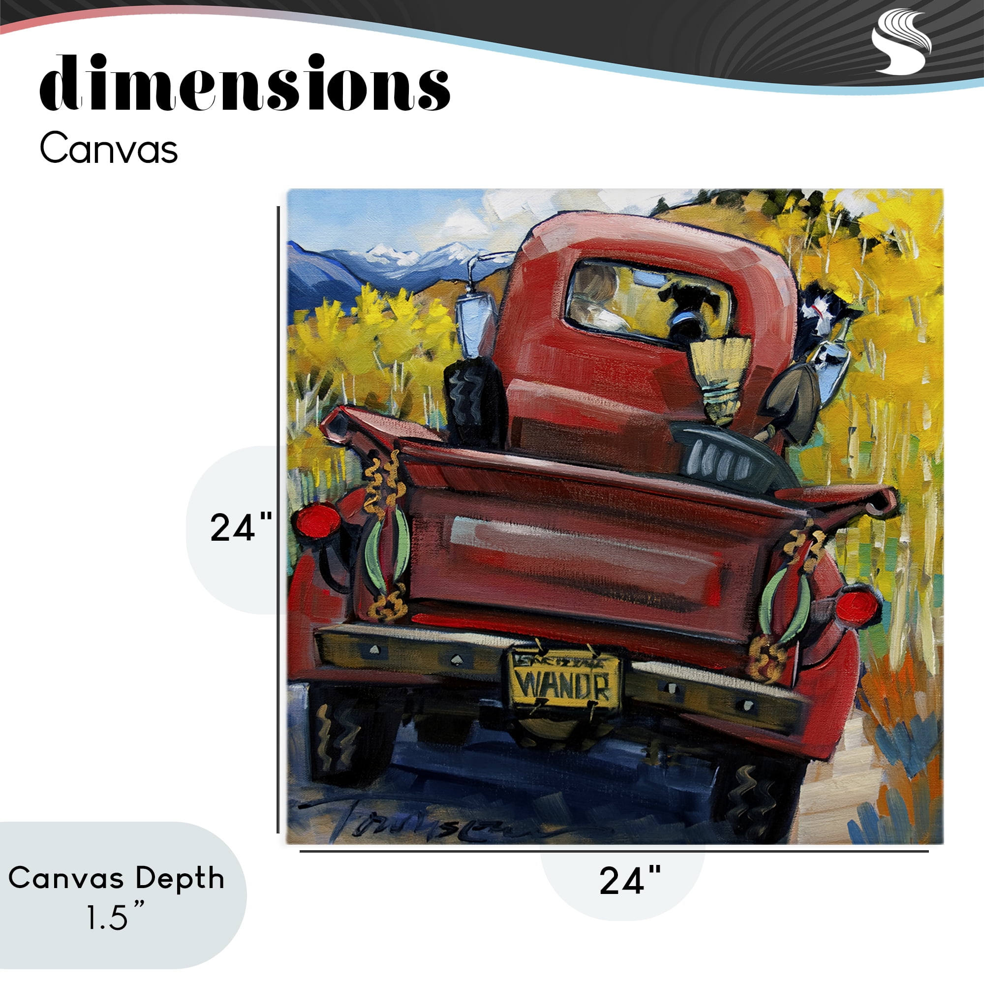 Stupell Industries Wander Truck Through Wheat Grass Canvas Wall Art, design by CR Townsend