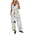 thumbnail image 1 of Birdeem Women Ladies Printed Summer Sleeveless Backless Loose Long Playsuits Rompers Jumpsuit, 1 of 8