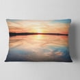 thumbnail image 2 of Designart Sensational Sunset in Australia - Seascape Throw Pillow - 12x20, 2 of 5