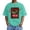 Green, variant on Men’s Oversized Graphic T-Shirt, Vintage Washed Cotton Tee, Short Sleeve Loose Fit Casual Top