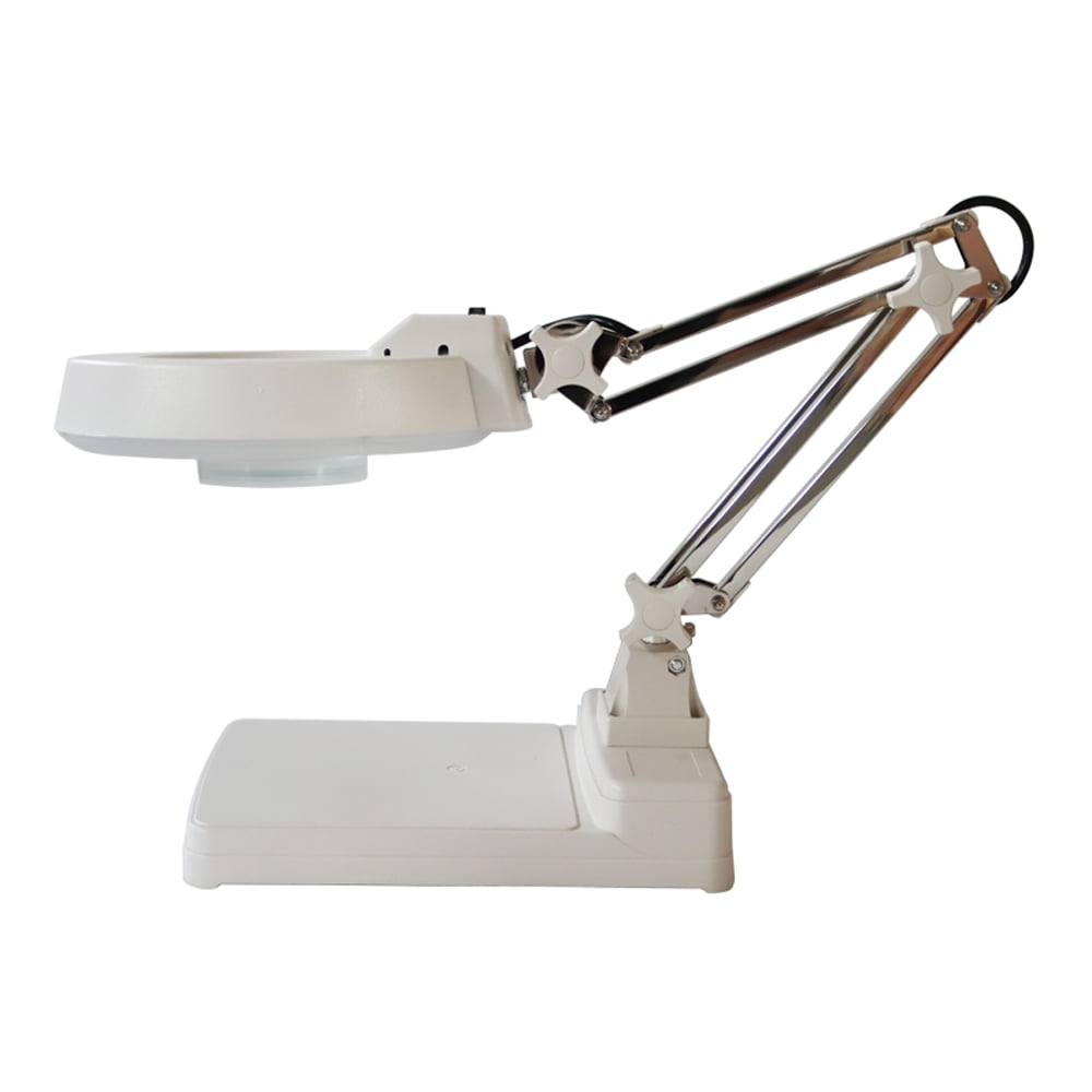 20X Table Magnifier Lamp Bench-top Magnifier Lamp LED Lamp Light Magnifier for Reading and Working 110V
