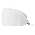 thumbnail image 2 of Solid Working Cap Scrub Cap for Women and Men Unisex Surgical Cap Comfortable and Stylish Scrub Hat White One Size, 2 of 3